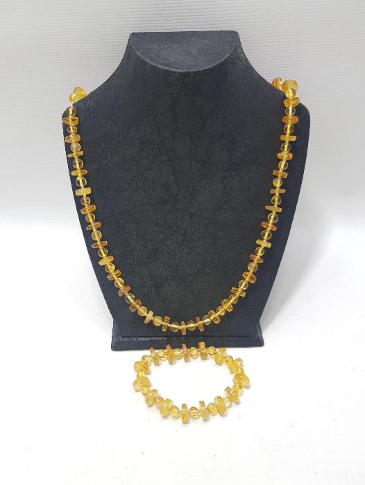 DAMLA KEHRİBAR GERDANLIK VE BİLEKLİK