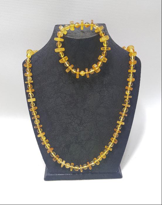 DAMLA KEHRİBAR GERDANLIK VE BİLEKLİK