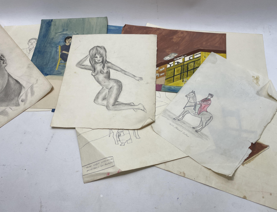 EL ÇİZİMİ RESİM LOTU