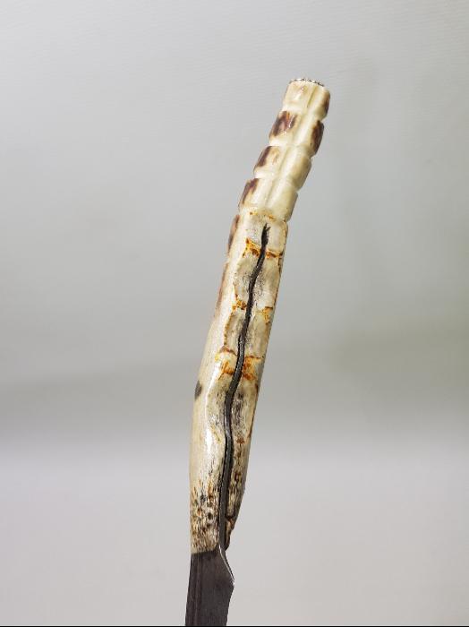 GEYİK BOYNUZU SAPLI ERZİNCAN İŞİ ANTİKA BIÇAK