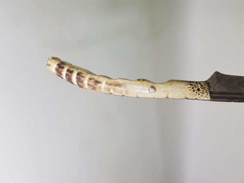 GEYİK BOYNUZU SAPLI ERZİNCAN İŞİ ANTİKA BIÇAK