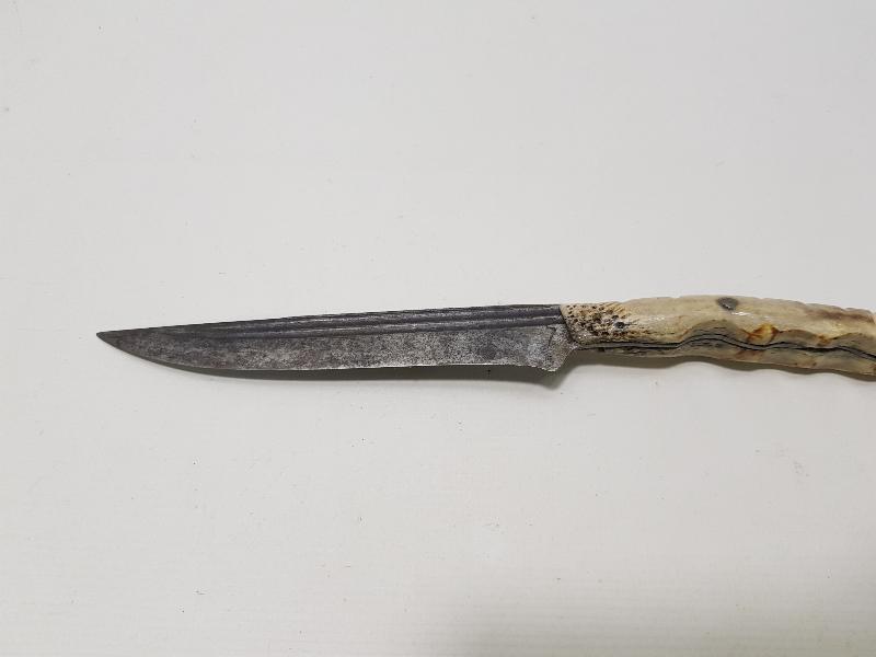 GEYİK BOYNUZU SAPLI ERZİNCAN İŞİ ANTİKA BIÇAK