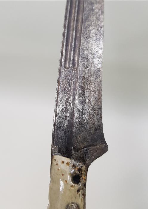 GEYİK BOYNUZU SAPLI ERZİNCAN İŞİ ANTİKA BIÇAK