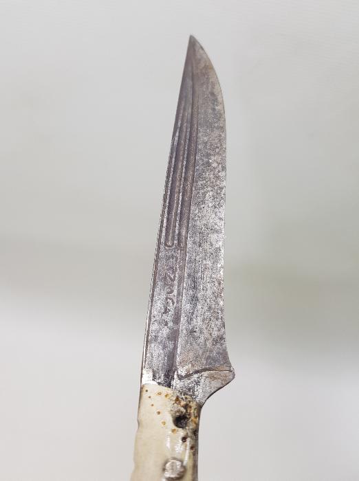 GEYİK BOYNUZU SAPLI ERZİNCAN İŞİ ANTİKA BIÇAK