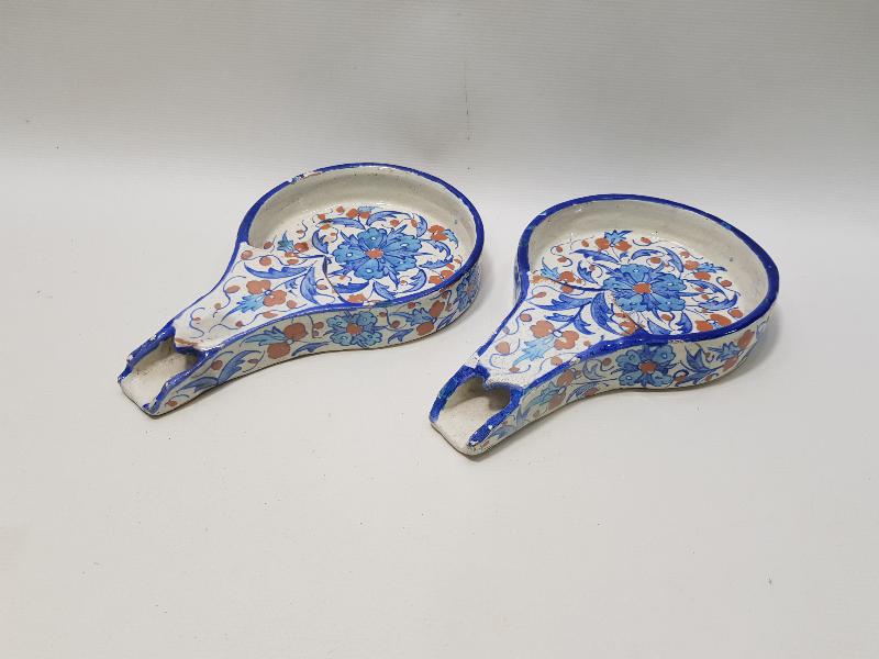 İKİ ADET KÜTAHYA KAHVE SOĞUDANLIĞI