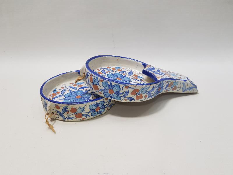 İKİ ADET KÜTAHYA KAHVE SOĞUDANLIĞI