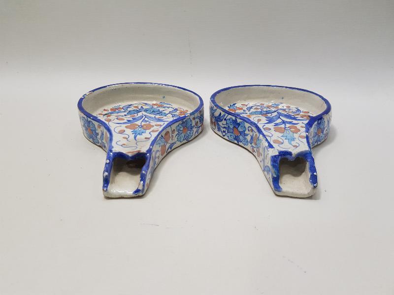 İKİ ADET KÜTAHYA KAHVE SOĞUDANLIĞI