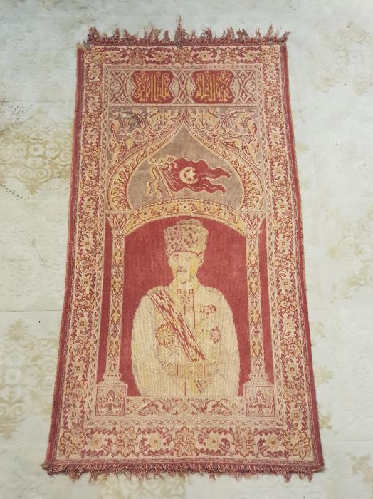 KURTULUŞ SAVAŞI DÖNEMİ ÇOK NADİR ATATÜRKLÜ DUVAR HALISI