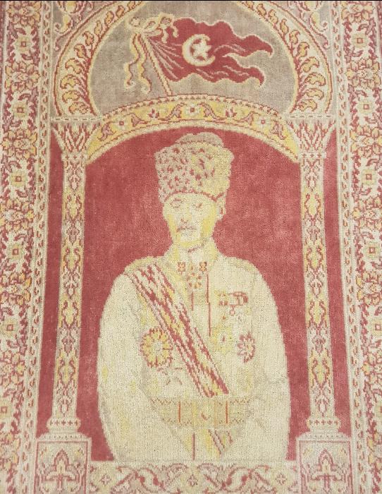 KURTULUŞ SAVAŞI DÖNEMİ ÇOK NADİR ATATÜRKLÜ DUVAR HALISI