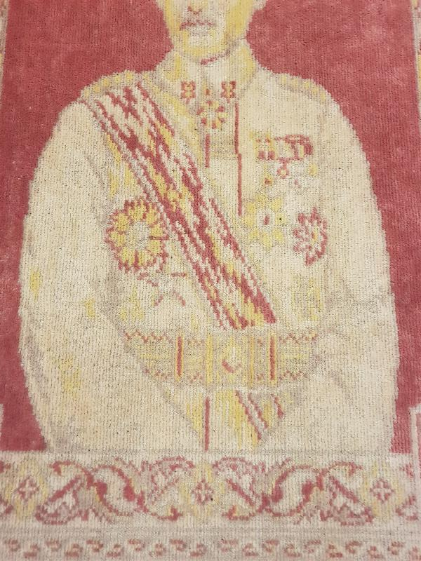 KURTULUŞ SAVAŞI DÖNEMİ ÇOK NADİR ATATÜRKLÜ DUVAR HALISI