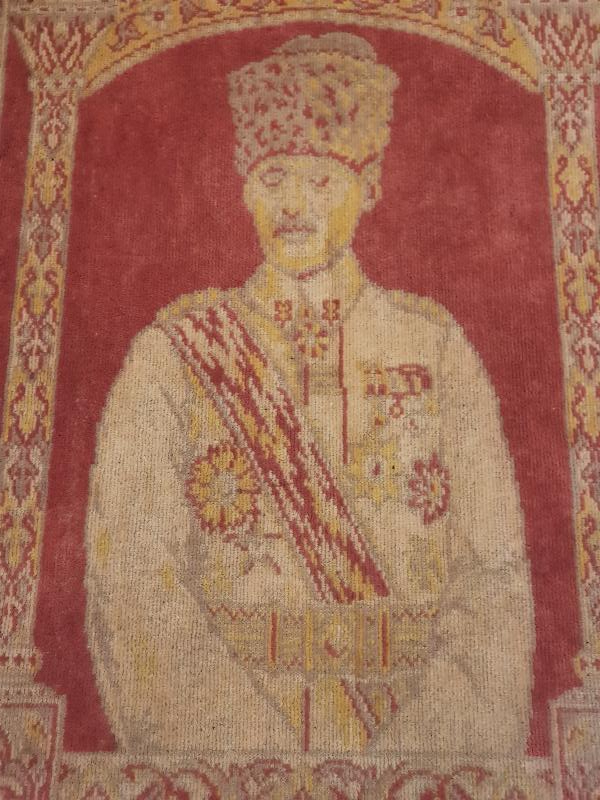 KURTULUŞ SAVAŞI DÖNEMİ ÇOK NADİR ATATÜRKLÜ DUVAR HALISI