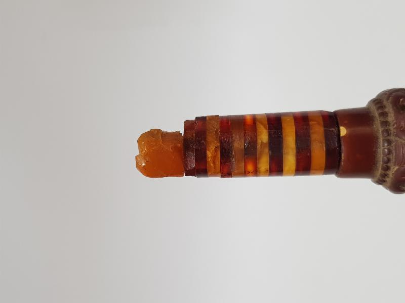 KUTUSUNDA ANTİKA KEHRİBAR AĞIZLIK