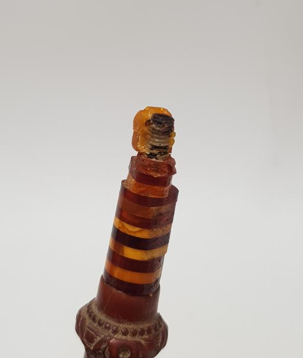 KUTUSUNDA ANTİKA KEHRİBAR AĞIZLIK