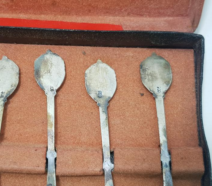 KUTUSUNDA GÜMÜŞ AKBANK ÇAY KAŞIĞI SETİ 