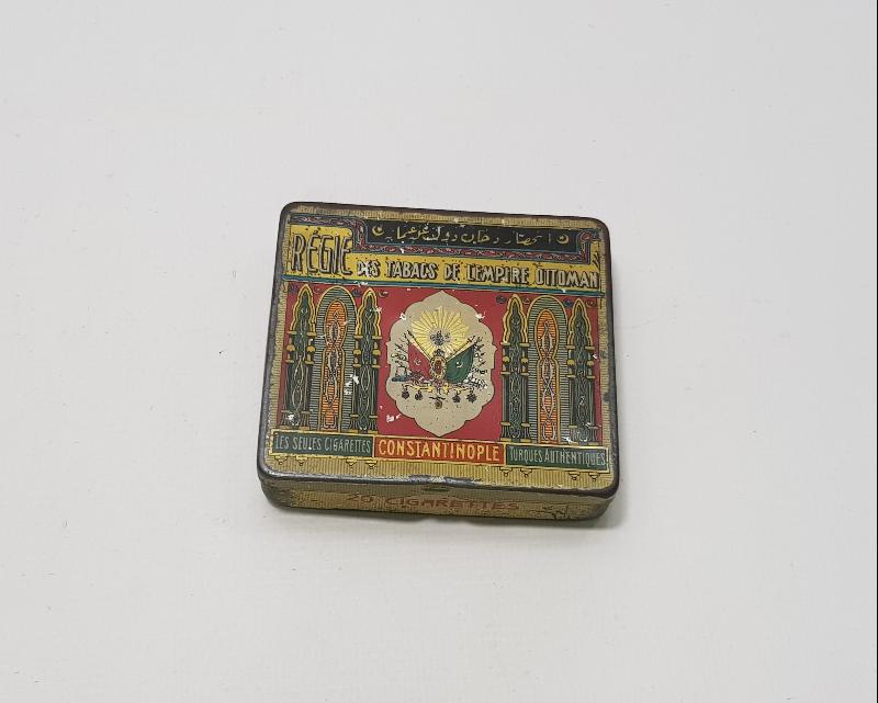 OSMANLI DEVLET ARMALI TENEKE SİGARA KUTUSU