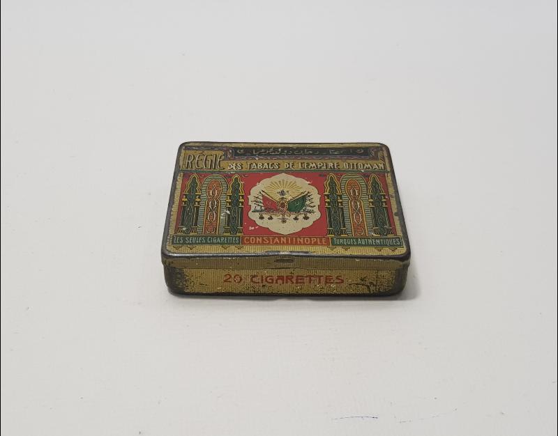 OSMANLI DEVLET ARMALI TENEKE SİGARA KUTUSU