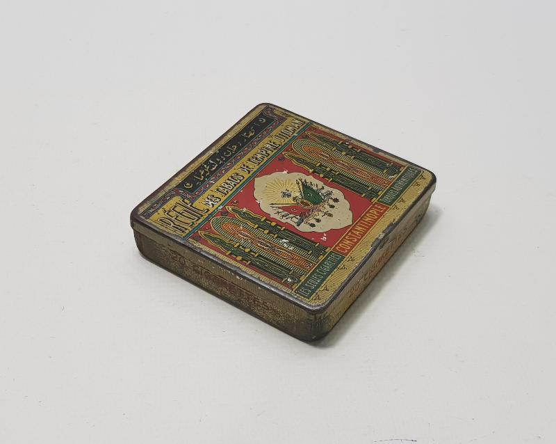 OSMANLI DEVLET ARMALI TENEKE SİGARA KUTUSU