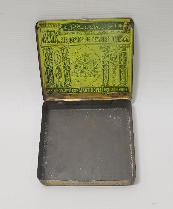 OSMANLI DEVLET ARMALI TENEKE SİGARA KUTUSU