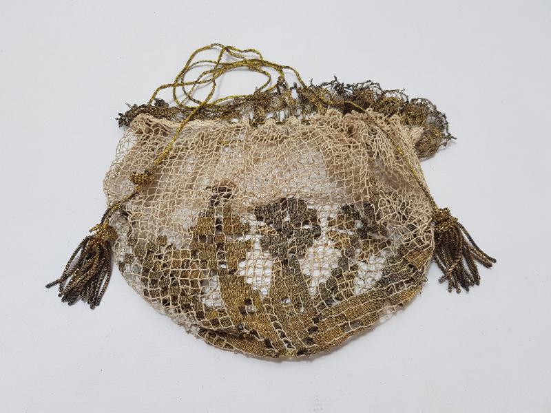 OSMANLI DÖNEMİ ÇOK NADİR ALTIN SIRMA İŞLEMELİ FİLE ÇANTA