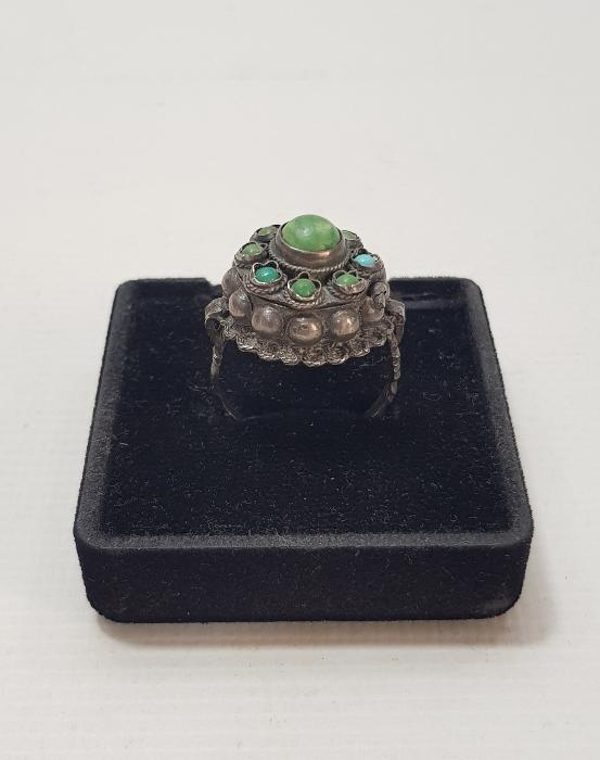 OSMANLI DÖNEMİ ÇOK NADİR GÜMÜŞ ZEHİR YÜZÜĞÜ