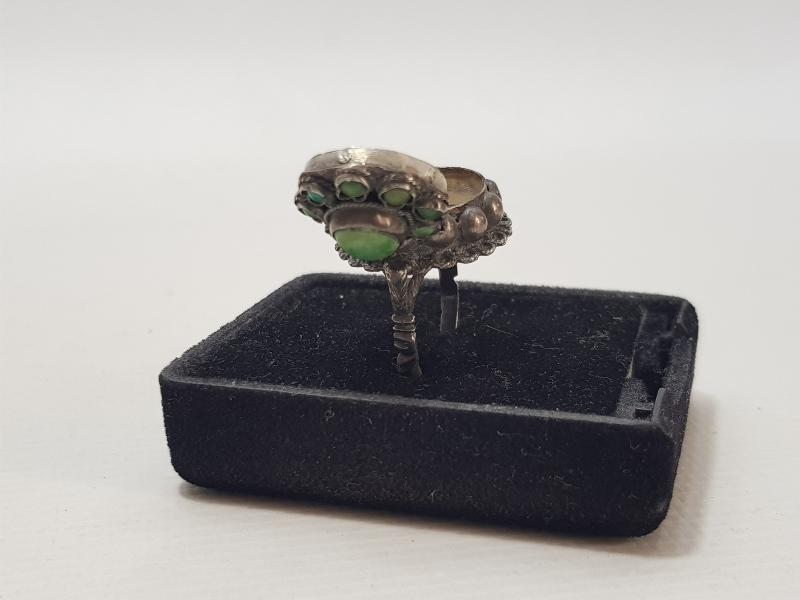 OSMANLI DÖNEMİ ÇOK NADİR GÜMÜŞ ZEHİR YÜZÜĞÜ