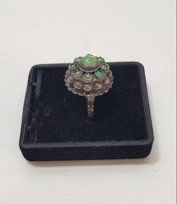 OSMANLI DÖNEMİ ÇOK NADİR GÜMÜŞ ZEHİR YÜZÜĞÜ