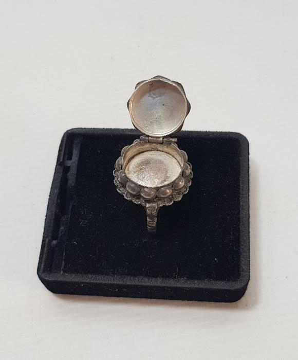 OSMANLI DÖNEMİ ÇOK NADİR GÜMÜŞ ZEHİR YÜZÜĞÜ