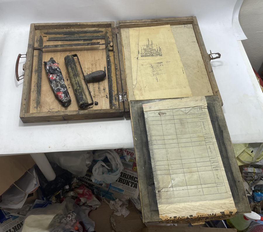 OSMANLI DÖNEMİ ÇOK NADİR MATBACI BASKI ALETİ