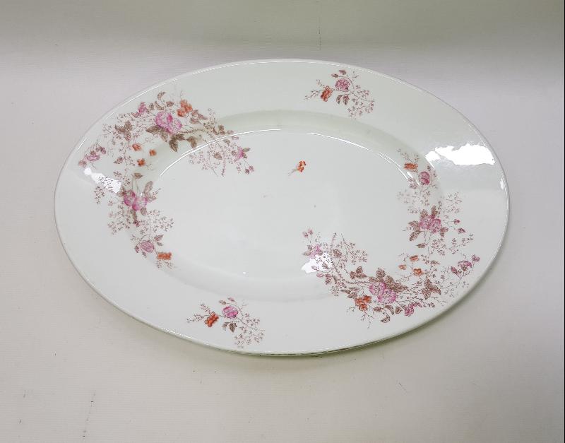 OSMANLI DÖNEMİ CONSTANTINOPLE DAMGALI DEV BOY PORSELEN SALATA TABAĞI