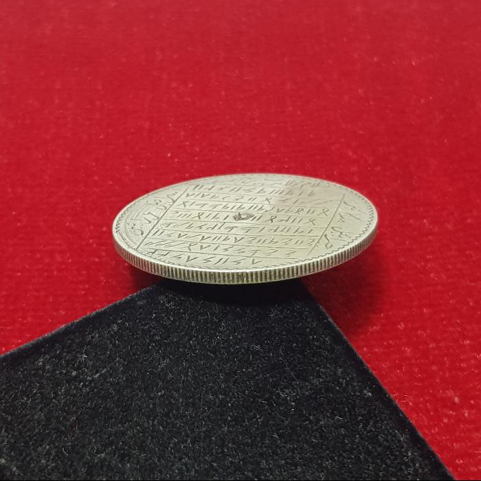 OSMANLI DÖNEMİ GÜMÜŞ 20 KURUŞ MECİDİYE ÜSTÜNE YAPILMIŞ TILSIM 