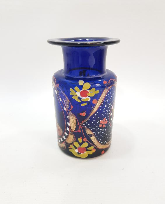 OSMANLI DÖNEMİ İRAN KAÇAR HANEDANI NASIREDDİN ŞAH RESİMLİ KOPARMA CAM ŞİŞE