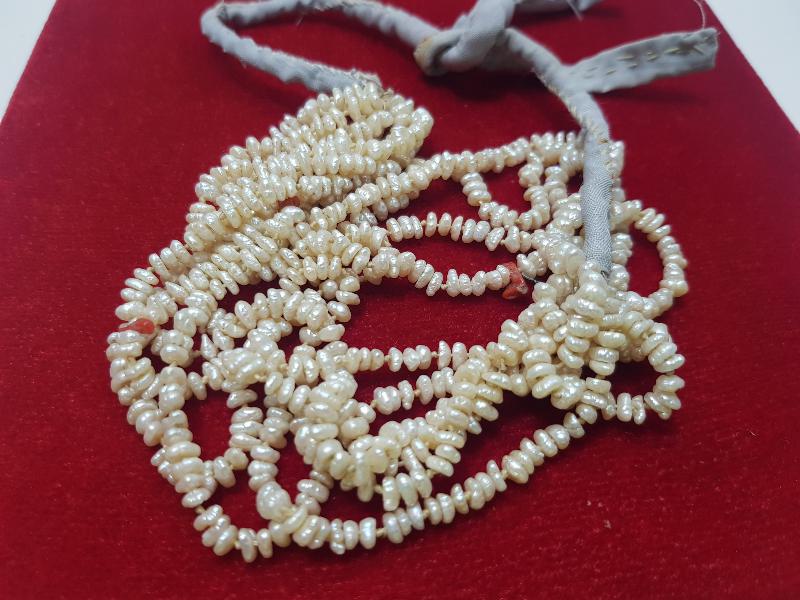 OSMANLI DÖNEMİ MERCANLI KUM İNCİ GERDANLIK