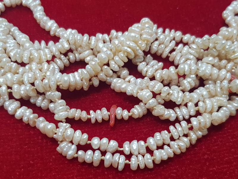 OSMANLI DÖNEMİ MERCANLI KUM İNCİ GERDANLIK