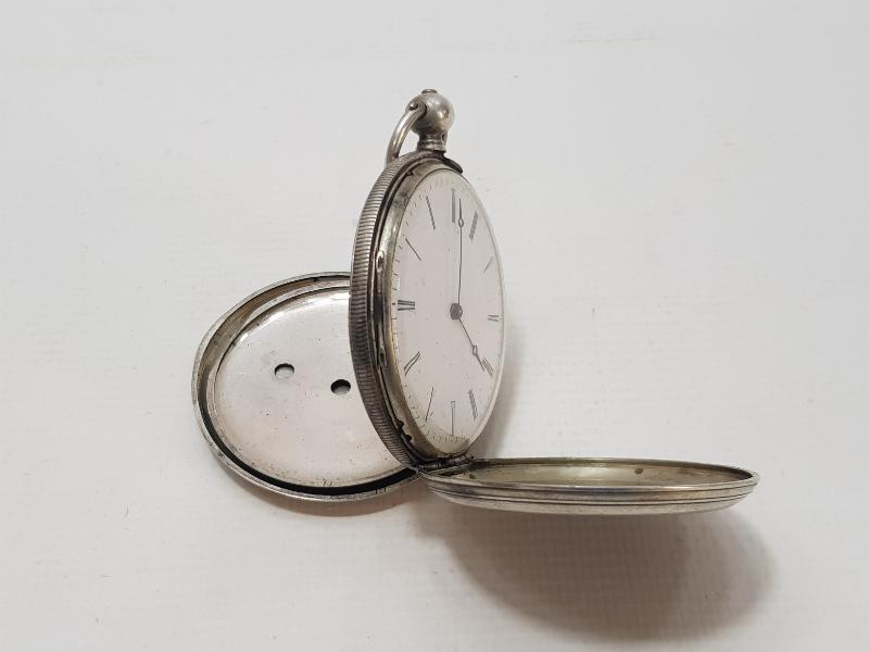 OSMANLI DÖNEMİ ROMA RAKAMLI GÜMÜŞ CEP SAATİ 