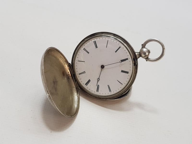 OSMANLI DÖNEMİ ROMA RAKAMLI GÜMÜŞ CEP SAATİ 