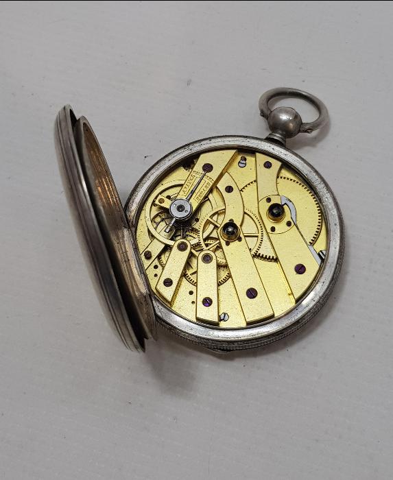 OSMANLI DÖNEMİ ROMA RAKAMLI GÜMÜŞ CEP SAATİ 