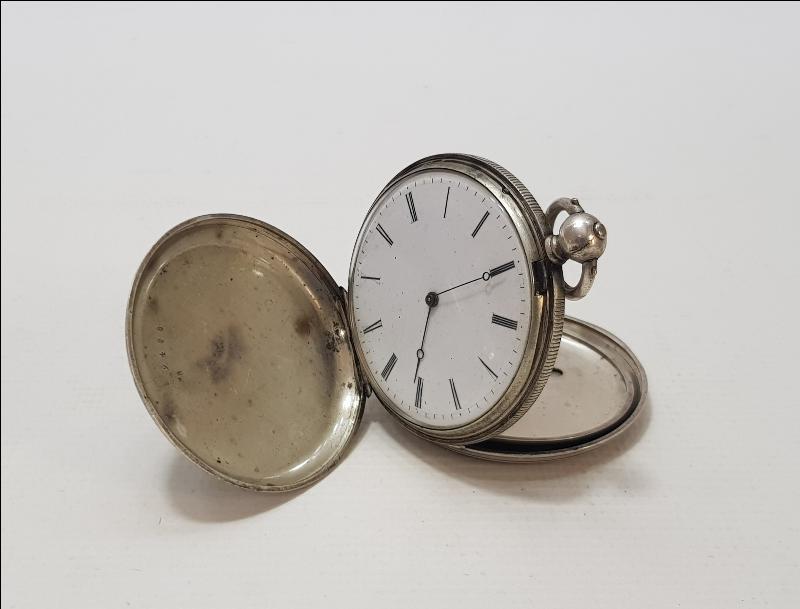 OSMANLI DÖNEMİ ROMA RAKAMLI GÜMÜŞ CEP SAATİ 