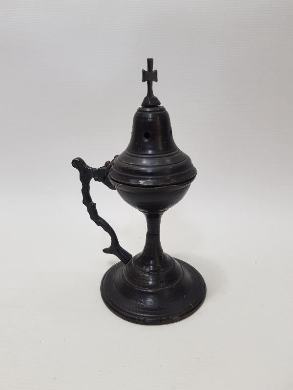 OSMANLI DÖNEMİ RUM İŞİ BRONZ BUHURDANLIK