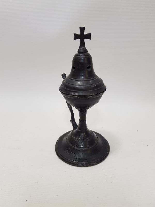 OSMANLI DÖNEMİ RUM İŞİ BRONZ BUHURDANLIK