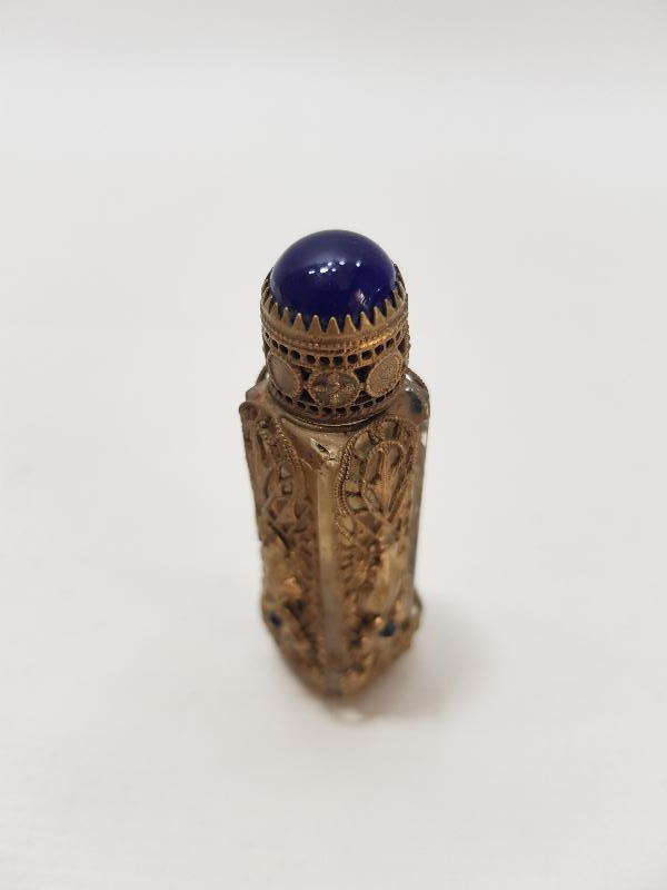 OSMANLI DÖNEMİ SAFİR TAŞLI FRANSIZ PARFÜM ŞİŞESİ