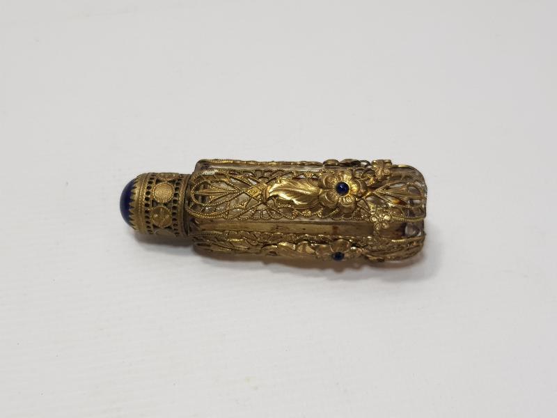 OSMANLI DÖNEMİ SAFİR TAŞLI FRANSIZ PARFÜM ŞİŞESİ