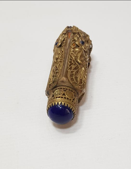 OSMANLI DÖNEMİ SAFİR TAŞLI FRANSIZ PARFÜM ŞİŞESİ