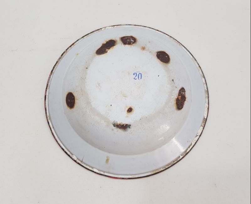 OSMANLI DÖNEMİ UÇAKLA İLK KAHİRE UÇUŞU ANISINA YAPILMIŞ EMAYE TABAK 