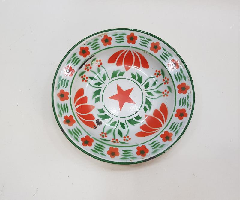 OSMANLI DÖNEMİ YILDIZLI EMAYE TABAK