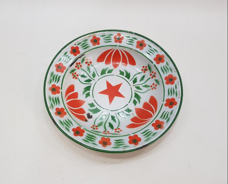 OSMANLI DÖNEMİ YILDIZLI EMAYE TABAK