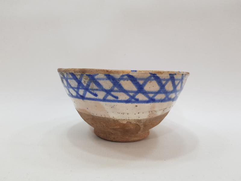 OSMANLICA ŞÜKÜR YAZILI ÇOK YAŞLI SERAMİK ÇORBA KASESİ 