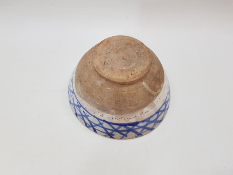 OSMANLICA ŞÜKÜR YAZILI ÇOK YAŞLI SERAMİK ÇORBA KASESİ 