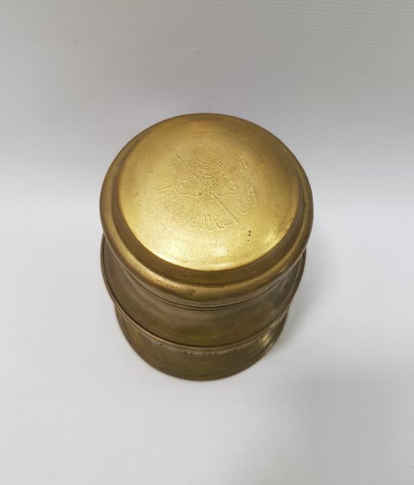 OSMANLICA YAZILI VE MEŞRUTİYET BAYRAKLI ÇOK NADİR KAMİNETO