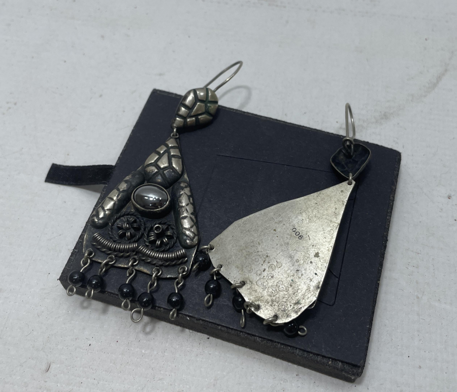 ÖZEL YAPIM ANTİKA GRANAT TAŞLI KÜPE