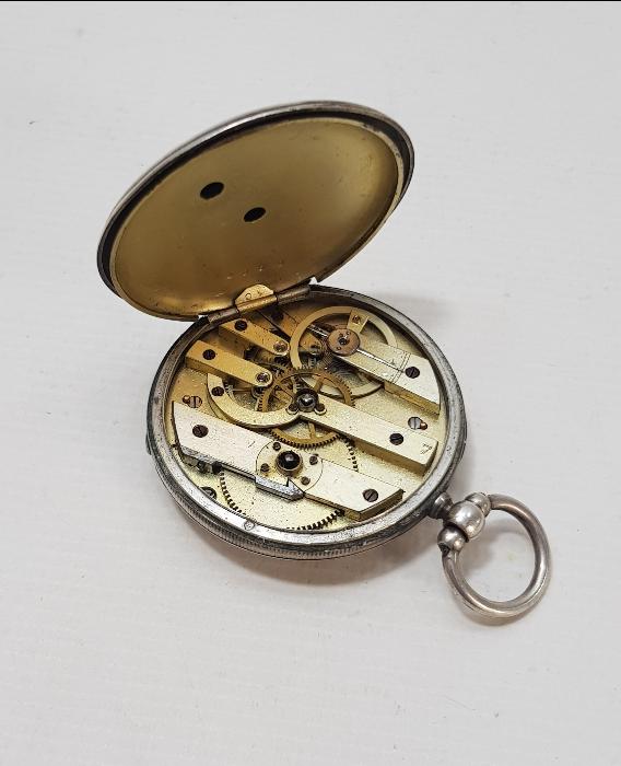 OSMANLI DÖNEMİ AVCI KASA GÜMÜŞ CEP SAATİ 